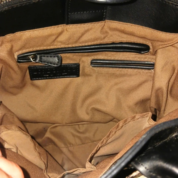 NEW London Fog Black & White Handbag Purse Crossbody - Picture 9 of 13